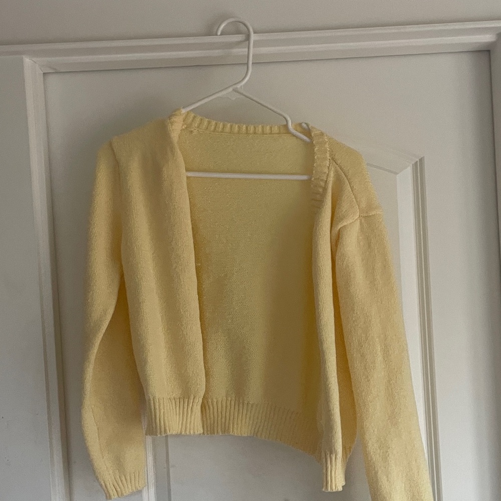 H&M Light Yellow Women's Cardigan
